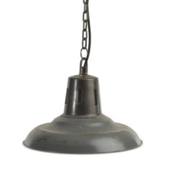 Nkuku Shimla Pendant - Distressed Grey - Small