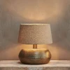 Nkuku Large Lumbu Lamp with Large Dia Jute Lampshade