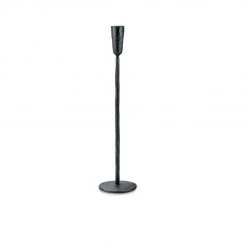 Nkuku Mbata Antique Black Candlestick (Large)