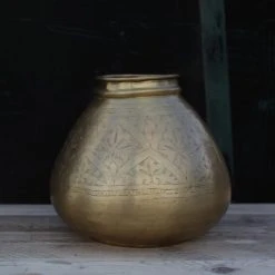 Nkuku Large Nami Brass Vase