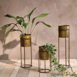 Nkuku Kadassa Standing Planter Small - Handcrafted Ceramic Plant Pot for Indoor Plants 3 Nkuku Kadassa Standing Planter Small