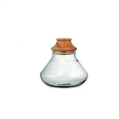Nkuku Small Clear Deeka Storage Jar