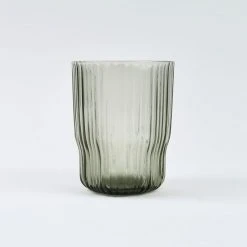 Nkuku Set of 4 Fali Smoke Glass Tumbler