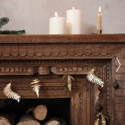 Nkuku Tabwa Brass Mixed Leaf Garland