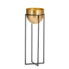 Nkuku Large Atsu Brass Planter Stand