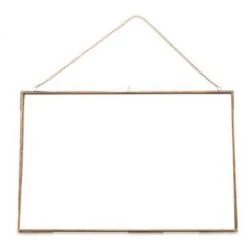 Nkuku Brass Glass Kiko Frame