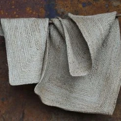 Nkuku Braided Hemp Rug - Natural