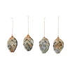 Nkuku Adoni Fir Cone - Tree Decorations - Zinc - Set of 4