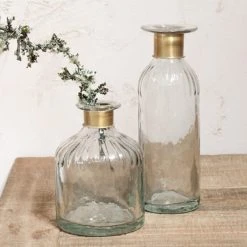 Nkuku Chara Hammered Decorative Bottle