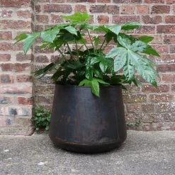 Nkuku Endo Reclaimed Iron Planter - Large | Rustic Indoor & Outdoor Plant Pot 11 Nkuku Endo Reclaimed Iron Planter - Large
