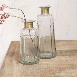 Nkuku Chara Hammered Bottle - Small Decorative Vase for Home Decor 3 Nkuku Chara Hammered Bottle - Decorative - Small
