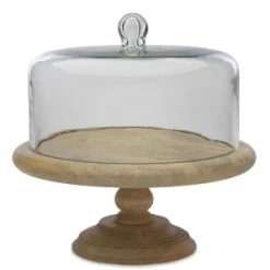 Nkuku Recycled Glass Dome Cake Stand