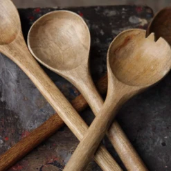 Nkuku Mango Wood Salad Servers