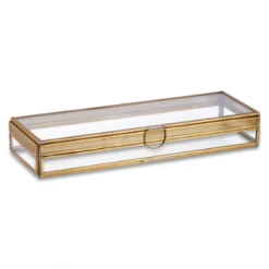 Nkuku Tama Long Brass Jewellery Box