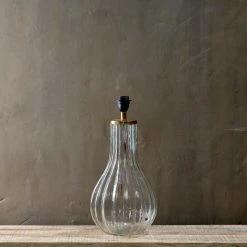 Nkuku Tall Clear Glass Varanisi Lamp