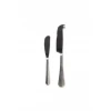 Nkuku Brushed Silver Osko Cheese Butter Knife Set