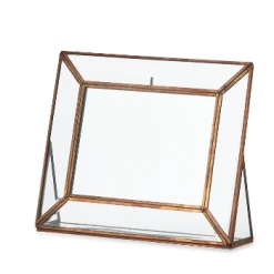 Nkuku Tabai Standing Frame Landscape 5 x 7" Aged Antique Brass