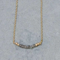 Nkuku Bego Labradorite Necklace - Handcrafted Women's Jewelry 4 Nkuku Bego Labradorite Necklace