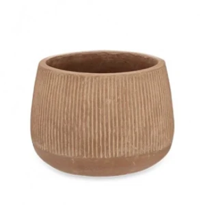 Nkuku Small Terracotta Wampu Wide Planter - Handcrafted Home Decor for Indoor & Outdoor Use 8 Nkuku Small Terracotta Wampu Wide Planter