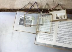 Nkuku Kiko Antique Brass Hanging Photo Frame 5 x 7 - Vintage Wall Decor for Home & Office 5 Nkuku Kiko Antique Brass Hanging Photo Frame 5 x 7