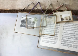 Nkuku Kiko Antique Brass Hanging Photo Frame 5 x 7 - Vintage Wall Decor for Home & Office 3 Nkuku Kiko Antique Brass Hanging Photo Frame 5 x 7