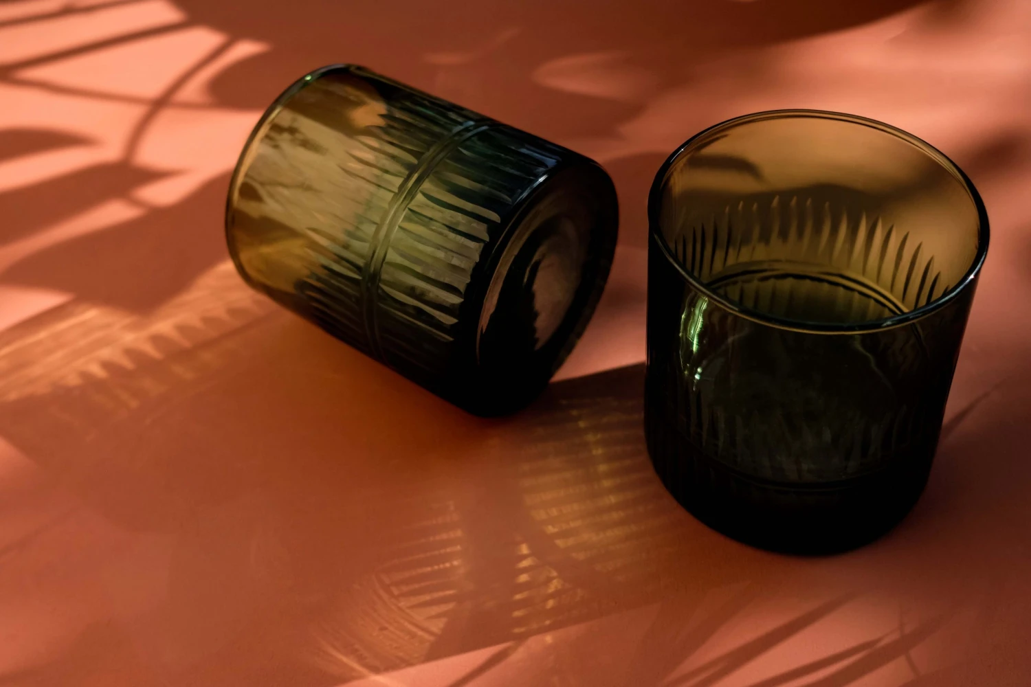 Nkuku Emerald Green Glass Tumbler - Elegant & Eco-Friendly Tableware 3 Nkuku Emerald Green Glass Tumbler