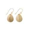 Nkuku Isa Hammered Gold Earrings
