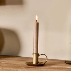 Nkuku Antique Brass Iron Candlestick