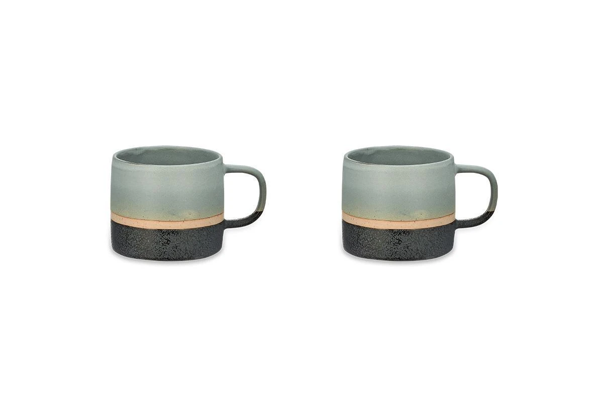 Nkuku Dusty Blue Enesta Dipped Mug - Handcrafted Ceramic Coffee Mug for Home & Kitchen 2 Nkuku Dusty Blue Enesta Dipped Mug