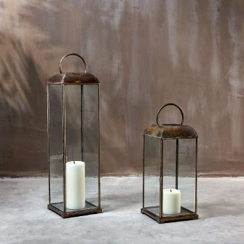 Nkuku Kaso Lantern - Small | Handcrafted Room Decor | Elegant Candle Holder 2 Nkuku Kaso Lantern - Small