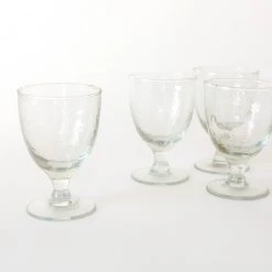 Nkuku Yala Hammered Wine Glass Set Of Four