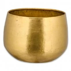 Nkuku Atsu Brass Planter - Large
