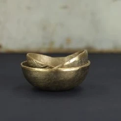 Nkuku Medium Jahi Gold Bowl - Handcrafted Home Decor & Room Decoration 9 Nkuku Medium Jahi Gold Bowl