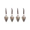Nkuku Small Oiled Antique Khutu Baubles Set of 4