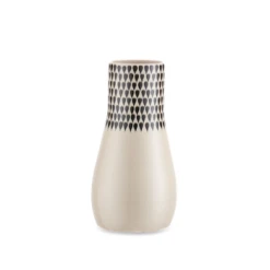 Nkuku Matamba Ceramic Vase - Black Droplets Tall