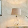 Nkuku Small Tall Recycled Glass Baba Lamp with Medium Shade
