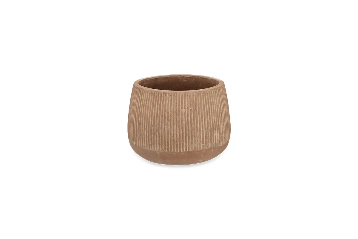 Nkuku Small Terracotta Wampu Wide Planter - Handcrafted Home Decor for Indoor & Outdoor Use 7 Nkuku Small Terracotta Wampu Wide Planter