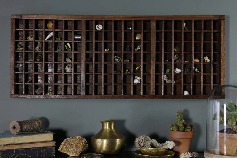 Nkuku Reclaimed Printer Draw - Rustic Wooden Shelf for Home Decor & Storage 1 Nkuku Reclaimed Printer Draw