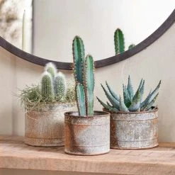 Nkuku Abari Zinc Straight Pot - Large