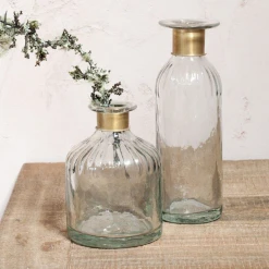 Nkuku Chara Hammered Bottle - Handcrafted Room Decor Vase 5 Nkuku Chara Hammered Bottle