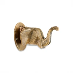 Nkuku Elephant Door Knocker Antique Brass