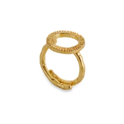 Nkuku Lalia Etched Ring Band - One Size Adjustable
