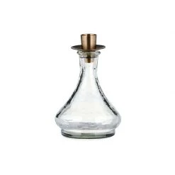 Nkuku Clear Tapered Sirsa Glass Candlestick