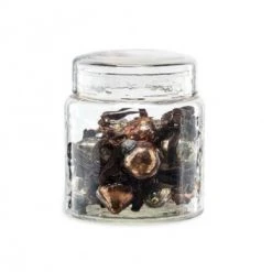 Nkuku Adisa Bauble Jar - Antique Gold & Rust