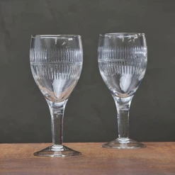 Nkuku Set of 4 Clear Mila Wine Glass