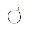 Nkuku Kitara Bead Bracelet Onyx & Gold