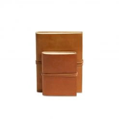 Nkuku A6 Tanned Rustic Leather Journal Note Book