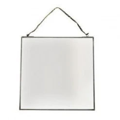 Nkuku Kiko Antique Zinc Mirror 30 x 30cm
