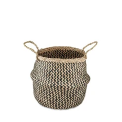 Nkuku Small Black and Natural Ekuri Basket