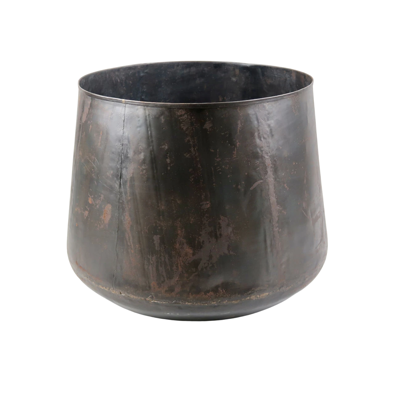 Nkuku Endo Reclaimed Iron Planter - Large | Rustic Indoor & Outdoor Plant Pot 1 Nkuku Endo Reclaimed Iron Planter - Large